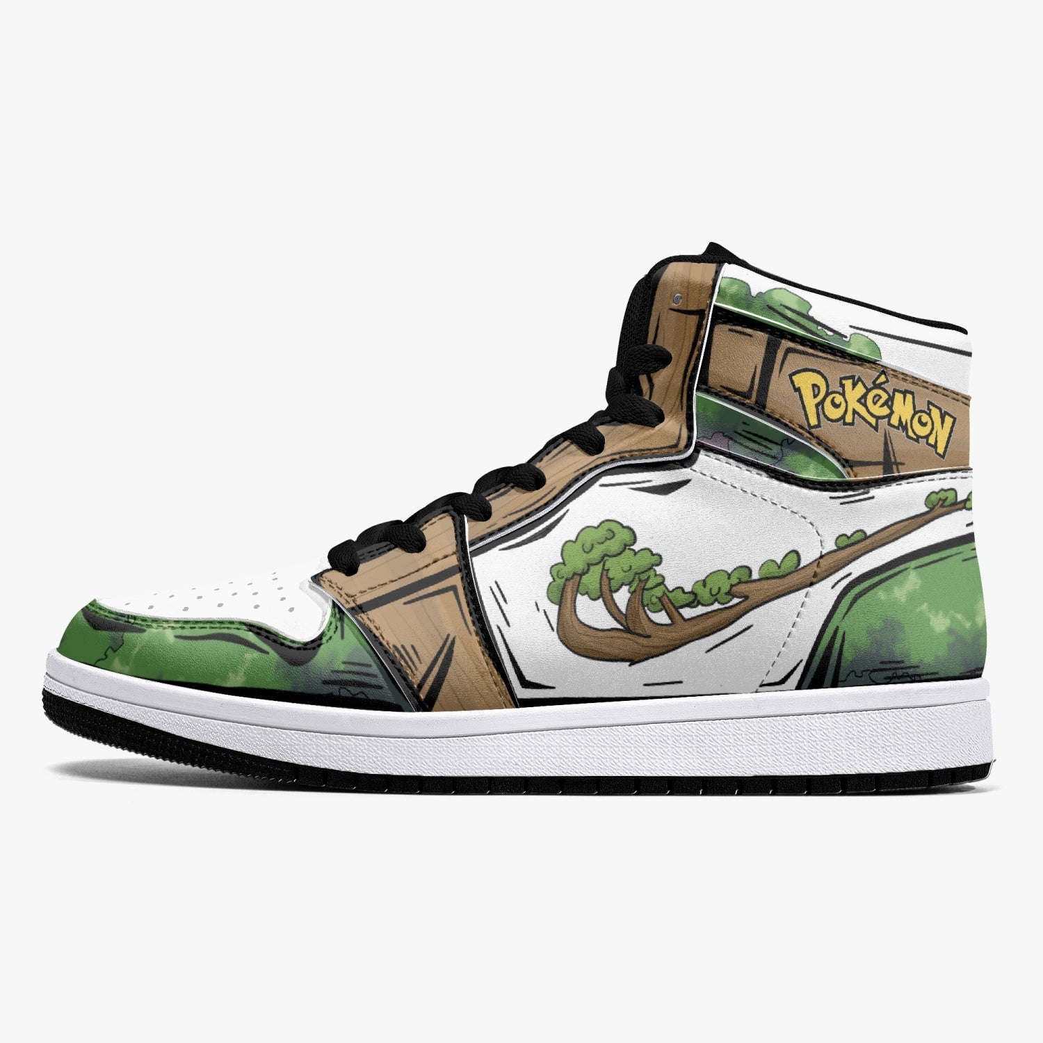 Torterra Pokemon Mid 1 Basketball Shoes