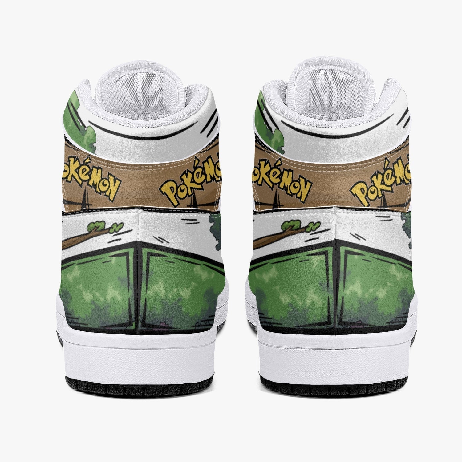 Torterra Pokemon Mid 1 Basketball Shoes