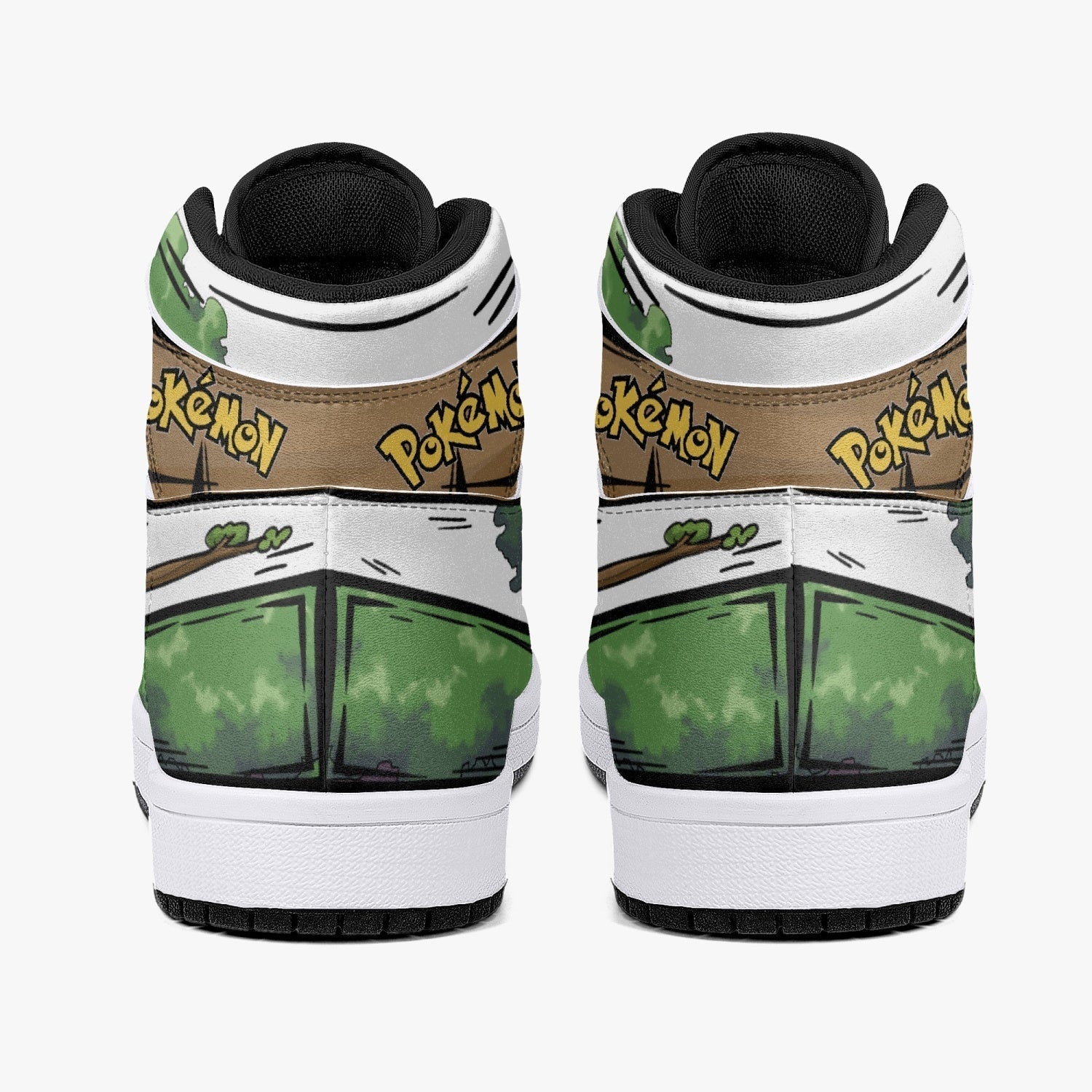 Torterra Pokemon Mid 1 Basketball Shoes