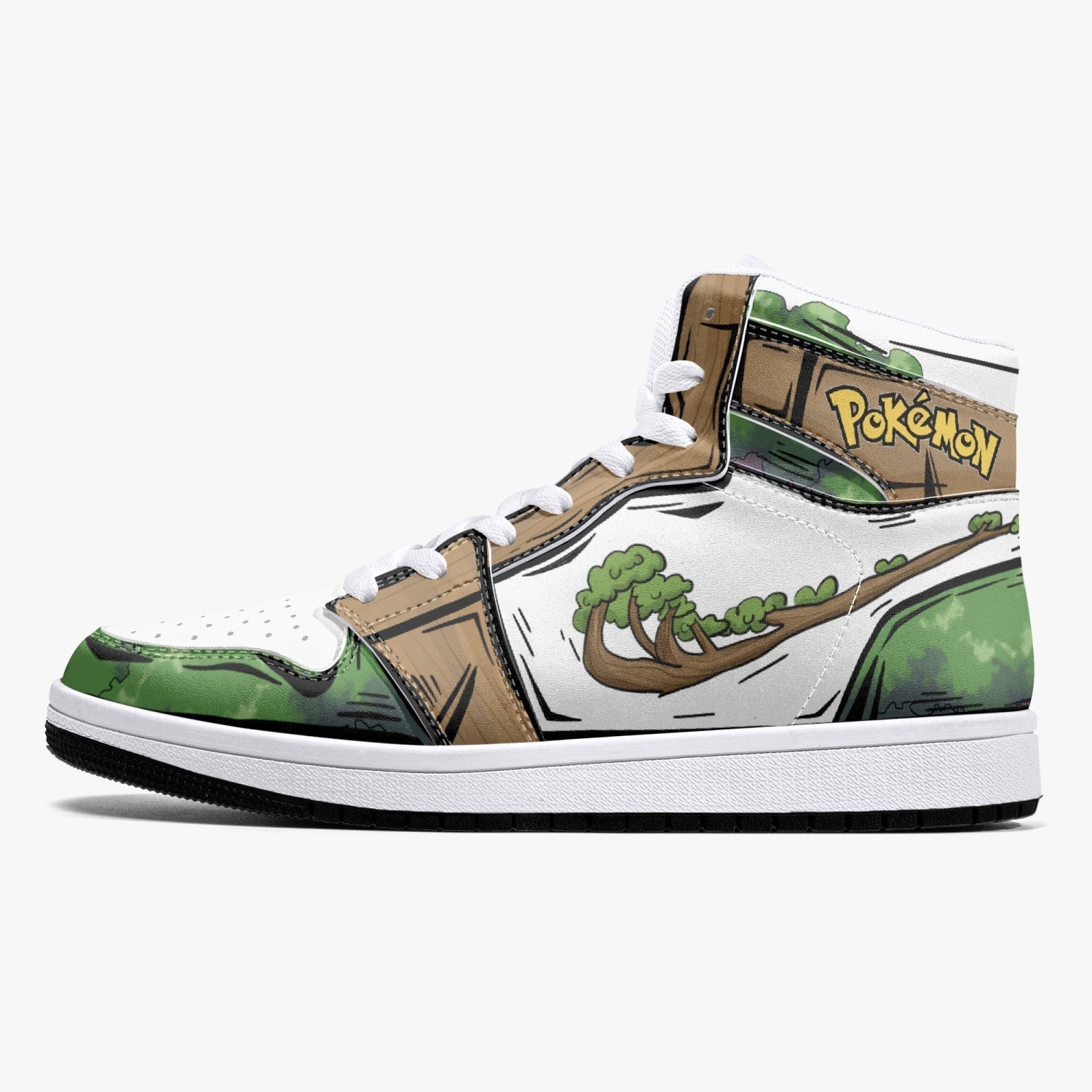 Torterra Pokemon Mid 1 Basketball Shoes