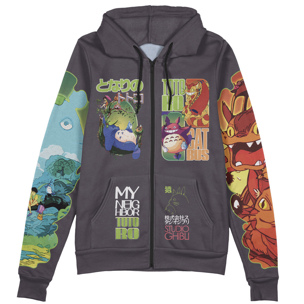 My Neighbor Totoro V2 Studio Ghibli Streetwear Zip Hoodie Jacket