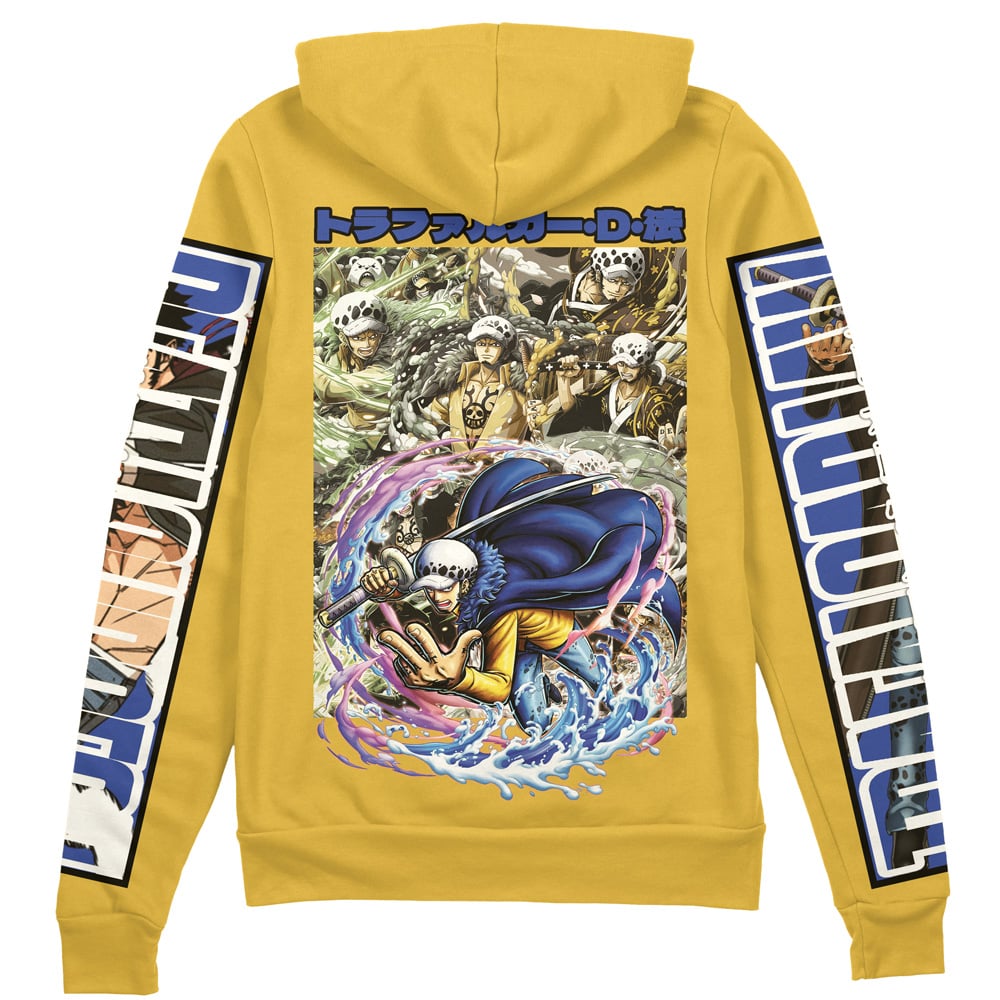 Trafalgar D. Law One Piece" Streetwear Zip Hoodie Jacket