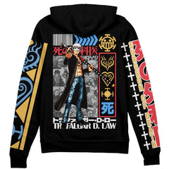 Trafalgar D. Law V2 One Piece" Streetwear Zip Hoodie Jacket