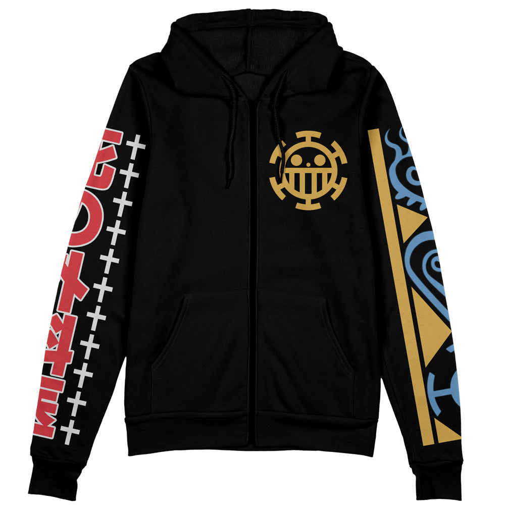 Trafalgar D. Law V2 One Piece Streetwear Zip Hoodie Jacket