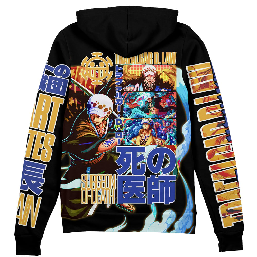 Trafalgar D. Law V3 One Piece" Streetwear Zip Hoodie Jacket