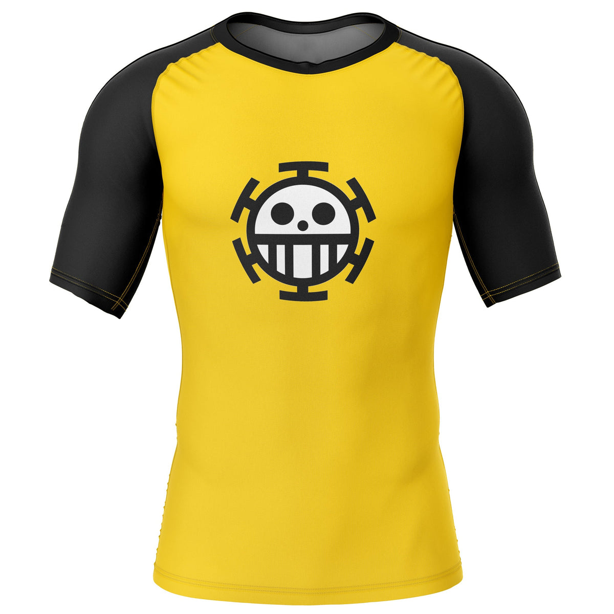 Trafalgar D. Water Law One Piece Short Sleeve Rash Guard Compression Shirt