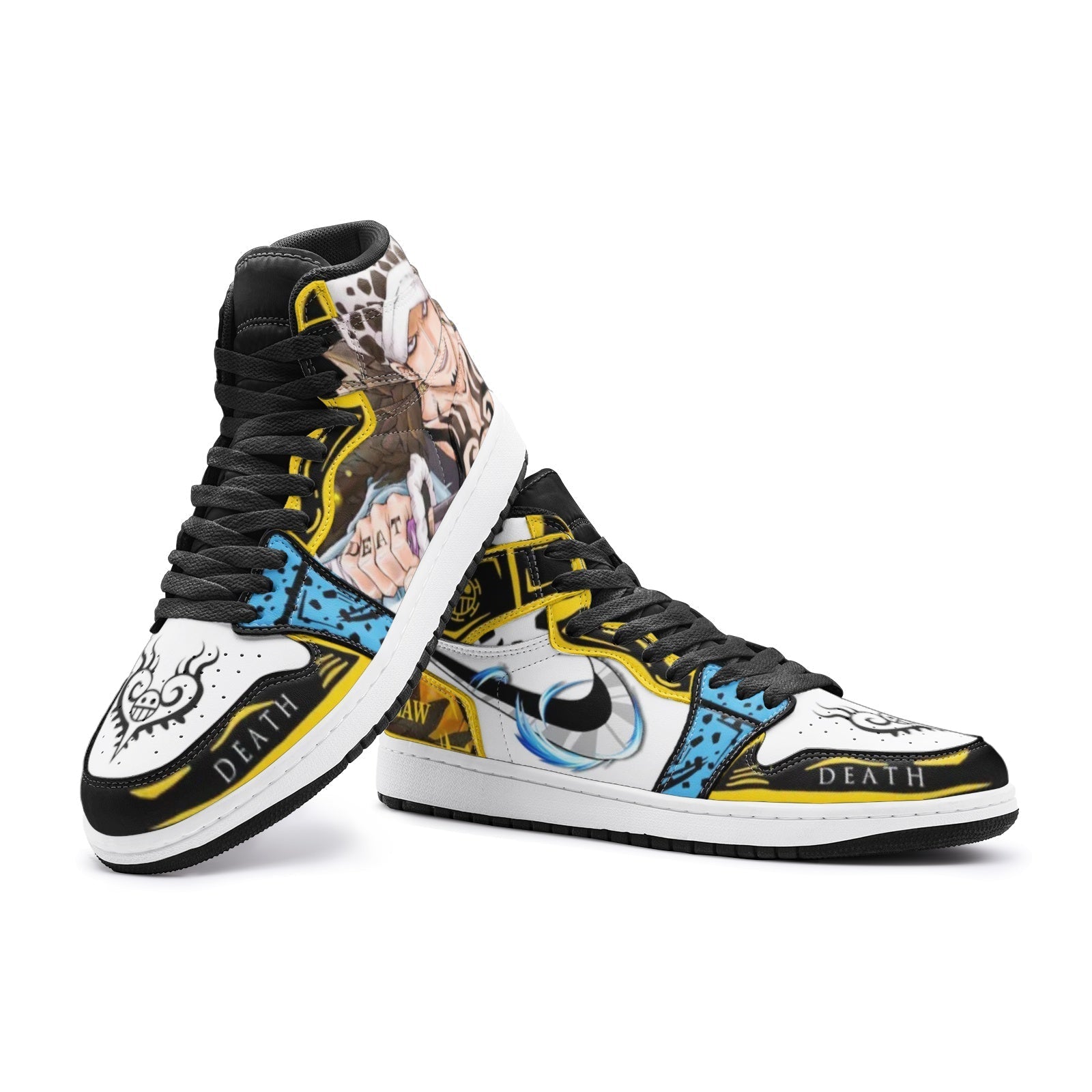 Trafalgar Law One Piece Mid 1 Basketball Shoes