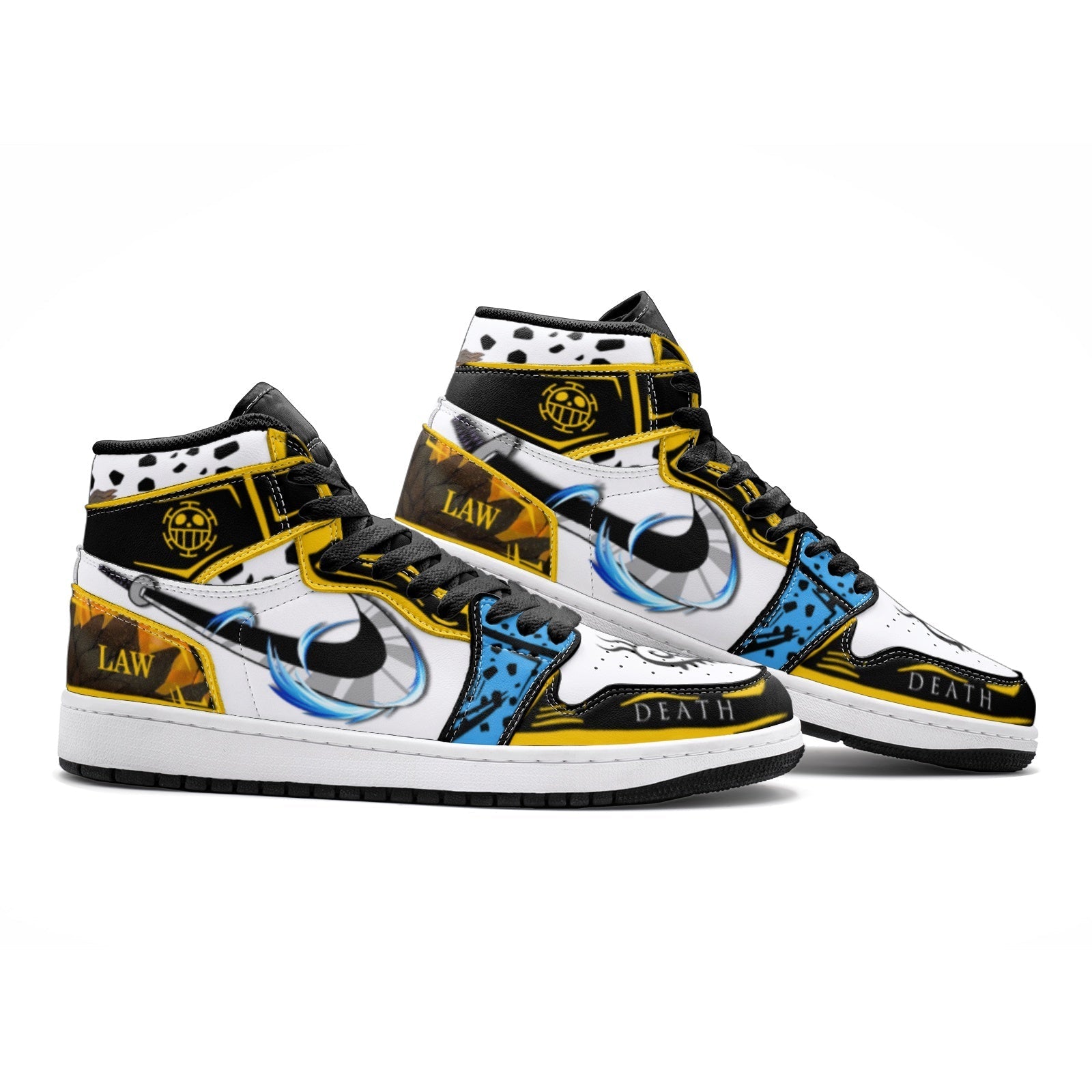 Trafalgar Law One Piece Mid 1 Basketball Shoes