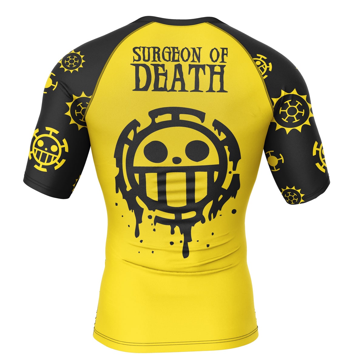 Trafalgar Law One Piece Short Sleeve Rash Guard Compression Shirt