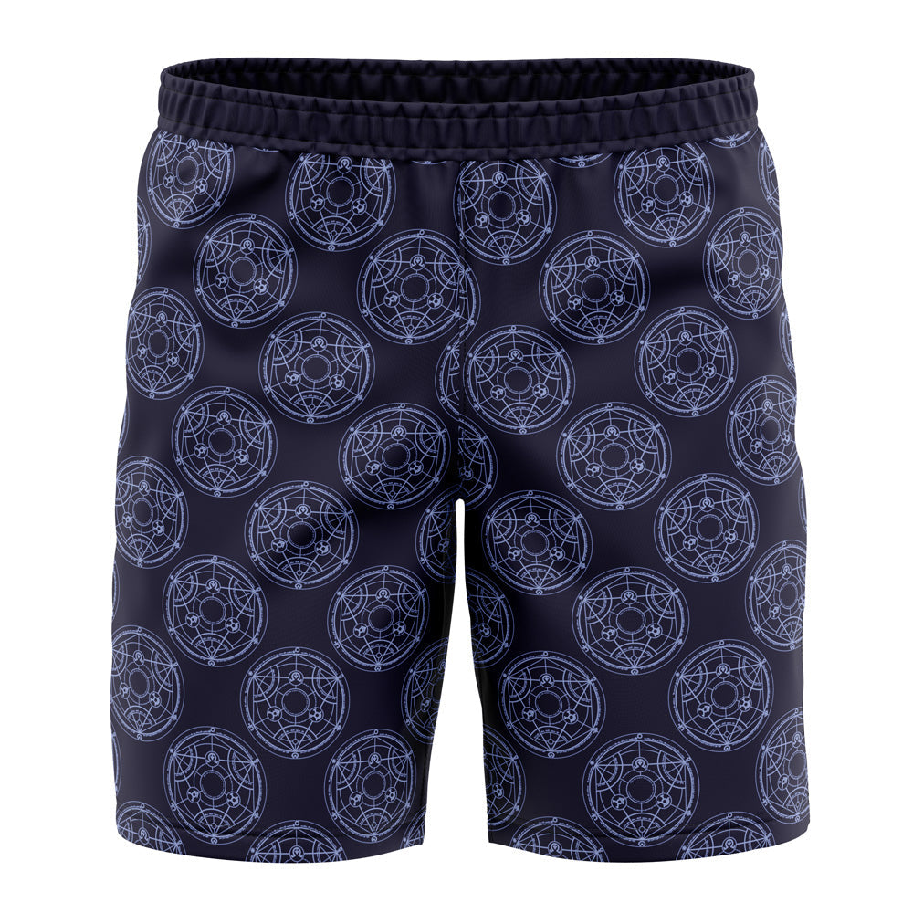 Transmutation Circle Full Metal Alchemist Board" Shorts Swim Trunks