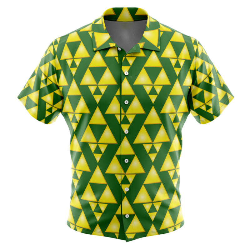 Tri Force The Legend of Zelda Button Up Hawaiian Shirt