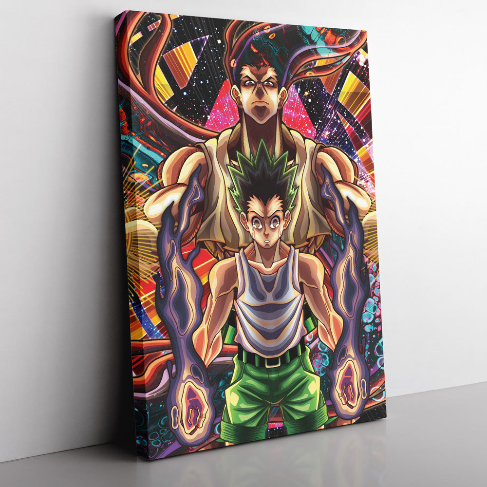 Trippy Gon Freecss Hunter X Hunter Canvas Print Wall Art - Nysekai