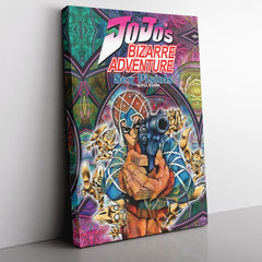 Trippy Guido Mista Six Bullets Jojo's Bizarre Adventure Canvas Print Wall Art