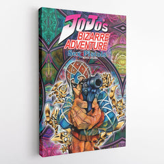 Trippy Guido Mista Six Bullets Jojo's Bizarre Adventure Canvas Print Wall Art