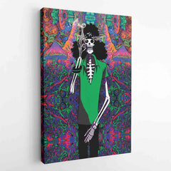 Trippy Hippie Trip Brook One Piece Canvas Print Wall Art