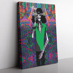 Trippy Hippie Trip Brook One Piece Canvas Print Wall Art