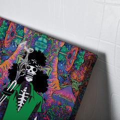 Trippy Hippie Trip Brook One Piece Canvas Print Wall Art
