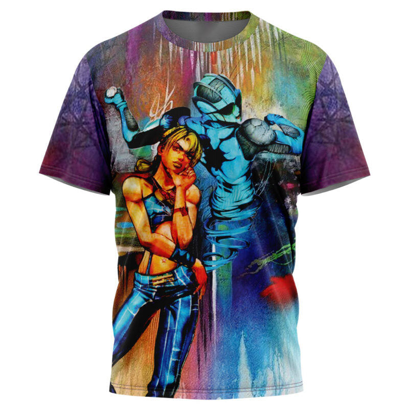 Trippy Jolyne Cujoh Stone Ocean Jojo's Bizarre Adventure T-Shirt