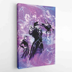 Trippy Lucid Stardust Crusaders Jojo's Bizarre Adventure Canvas Print Wall Art