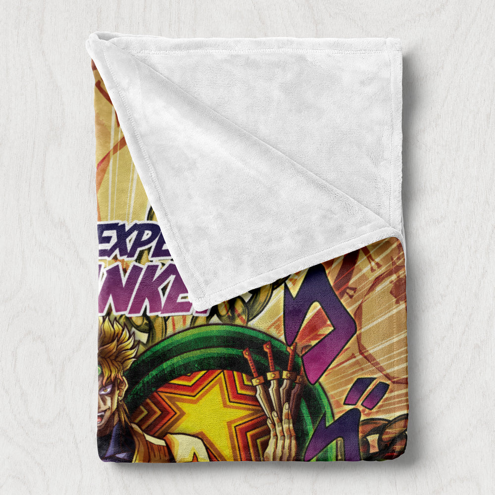 Trippy Medidating Dio It Was Me JoJo's Bizarre Adventure Blanket