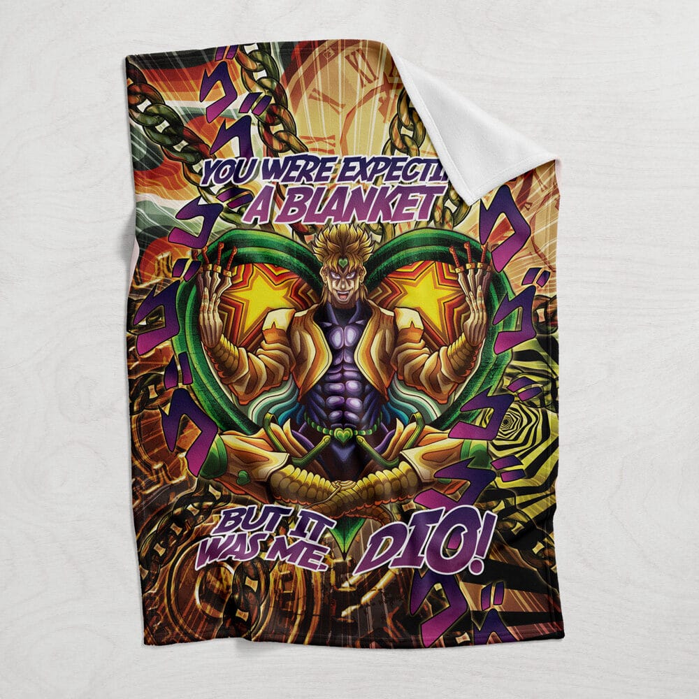 Trippy Medidating Dio It Was Me JoJo's Bizarre Adventure Blanket