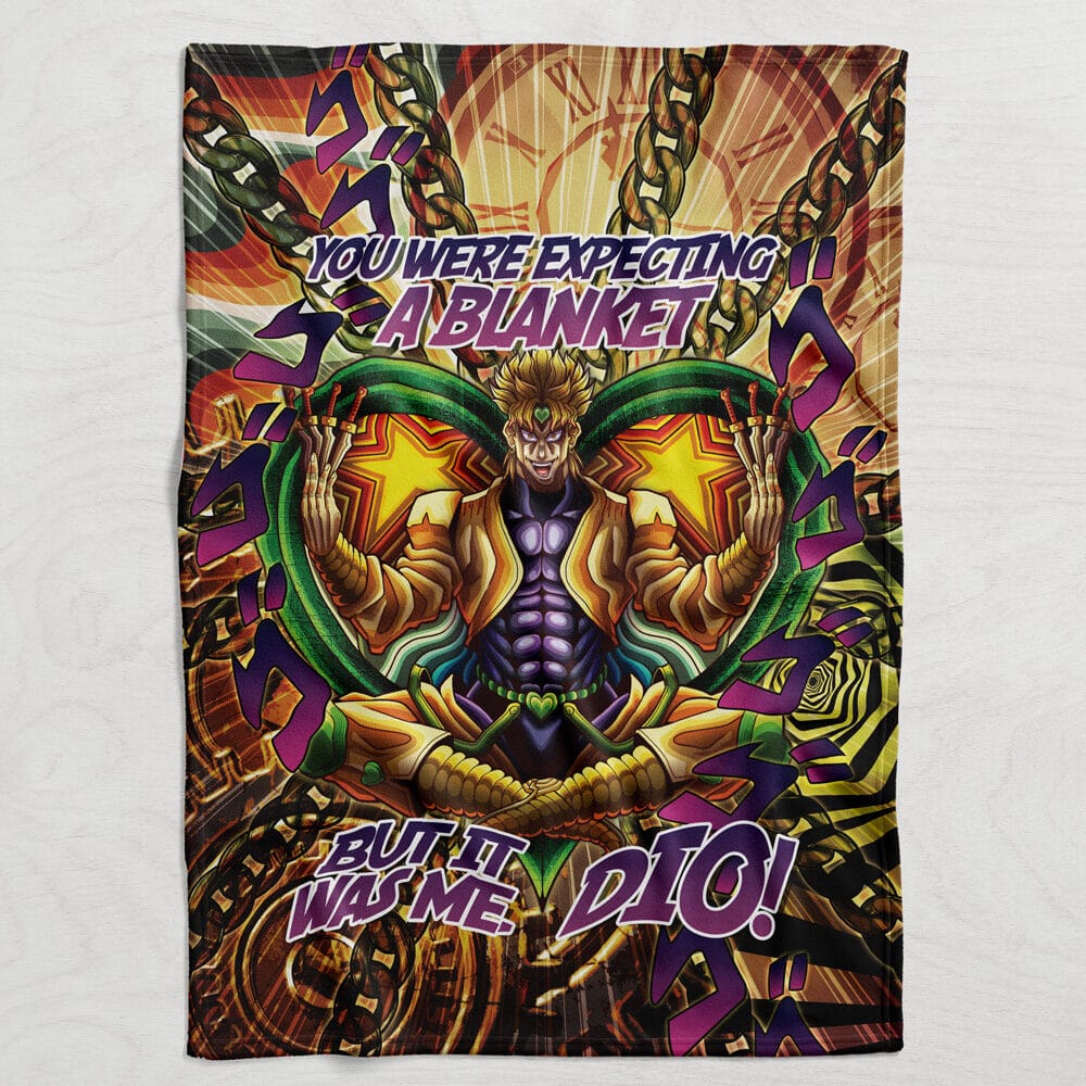 Trippy Medidating Dio It Was Me JoJo's Bizarre Adventure Blanket