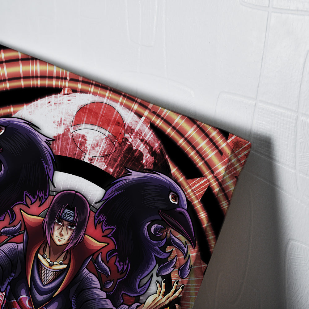 Trippy Meditating Itachi Akatsuki Naruto Canvas Print Wall Art - Nysekai