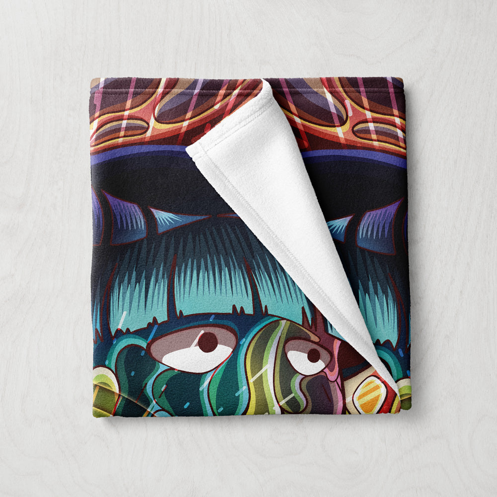 Trippy Meditating Shigeo Kageyama Mob Psycho 100 Blanket