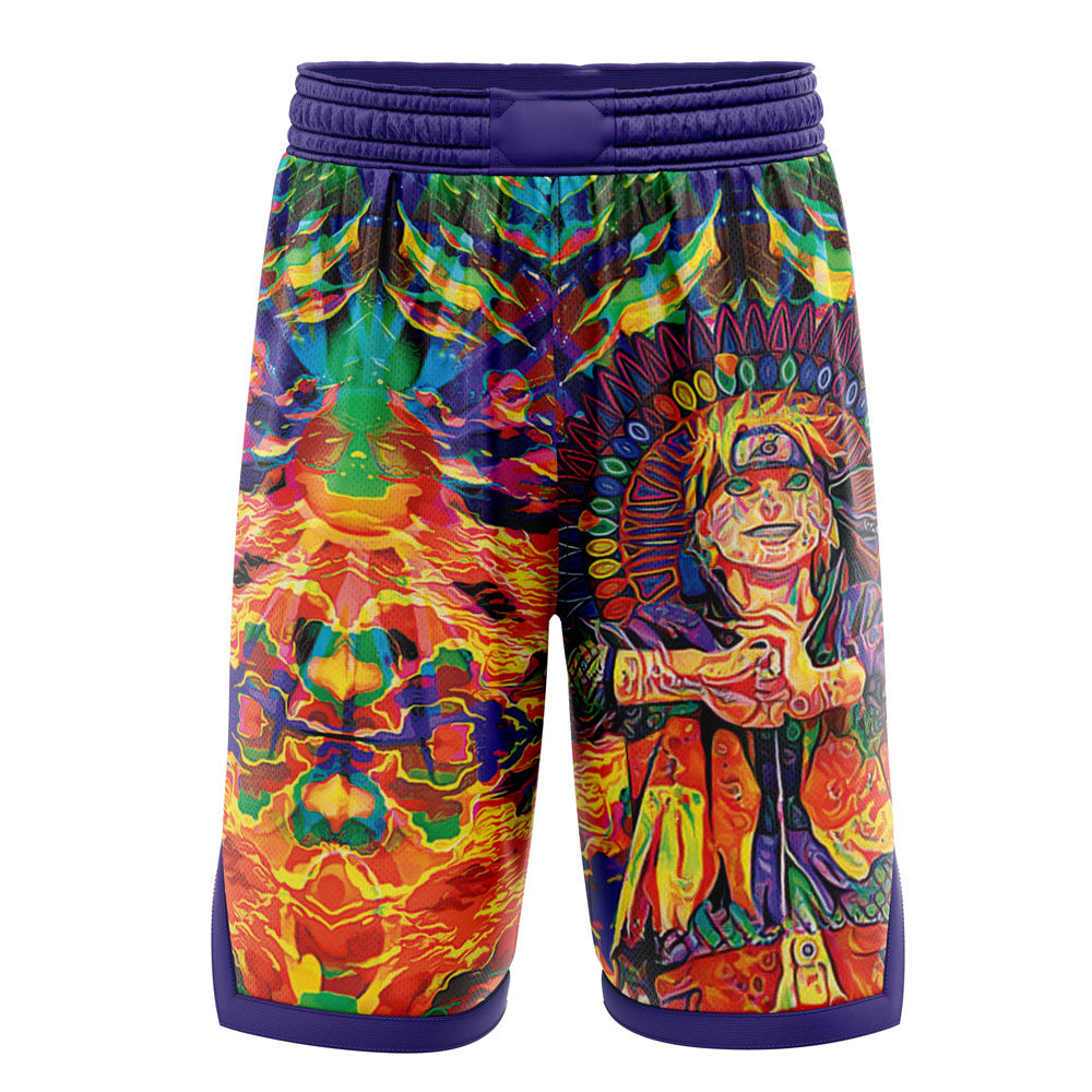 Trippy Naruto Basketball Shorts