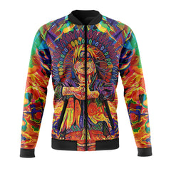 Trippy Naruto" Casual Bomber Jacket