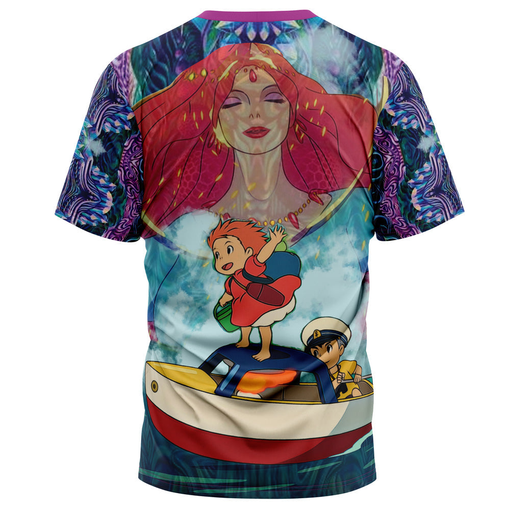 Trippy Ponyo Studio Ghibli T-Shirt