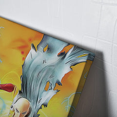 Trippy Power Saitama One Punch Man Canvas Print Wall Art