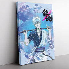 Trippy Sakata Gintoki Gintama Canvas Print Wall Art