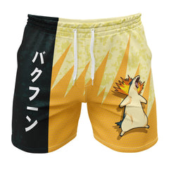 Typhlosion Classic Pokemon Gym Shorts