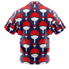 Uchiha Clan Crest Naruto Shippuden Button Up Hawaiian Shirt