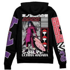 Uchiha Madara Naruto Streetwear Zip Hoodie Jacket