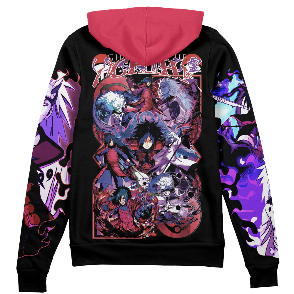 Uchiha Madara V3 Shippuden Streetwear Zip Hoodie Jacket