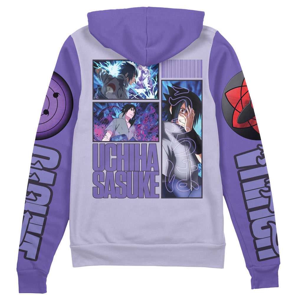 Uchiha Sasuke Shippuden Streetwear Zip Hoodie Jacket