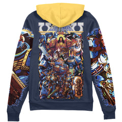 Ultramarines Space Marine 40k Streetwear Zip Hoodie Jacket