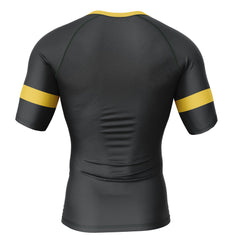 Umbreon face Pokemon Short Sleeve Rash Guard Compression Shirt