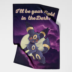 Umbreon Light in the Dark Pokemon Blanket