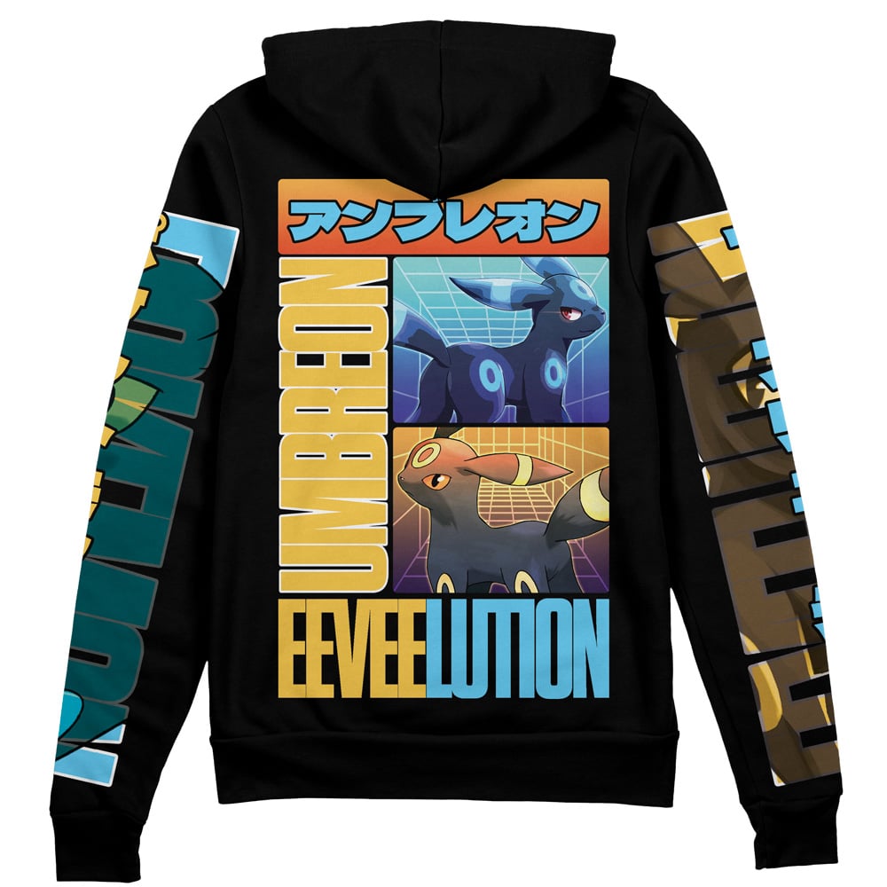 Umbreon Pokemon Streetwear Zip Hoodie Jacket