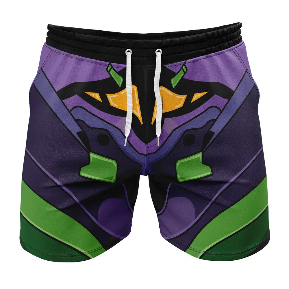 Unit-01 Neon Genesis Evangelion Gym Shorts