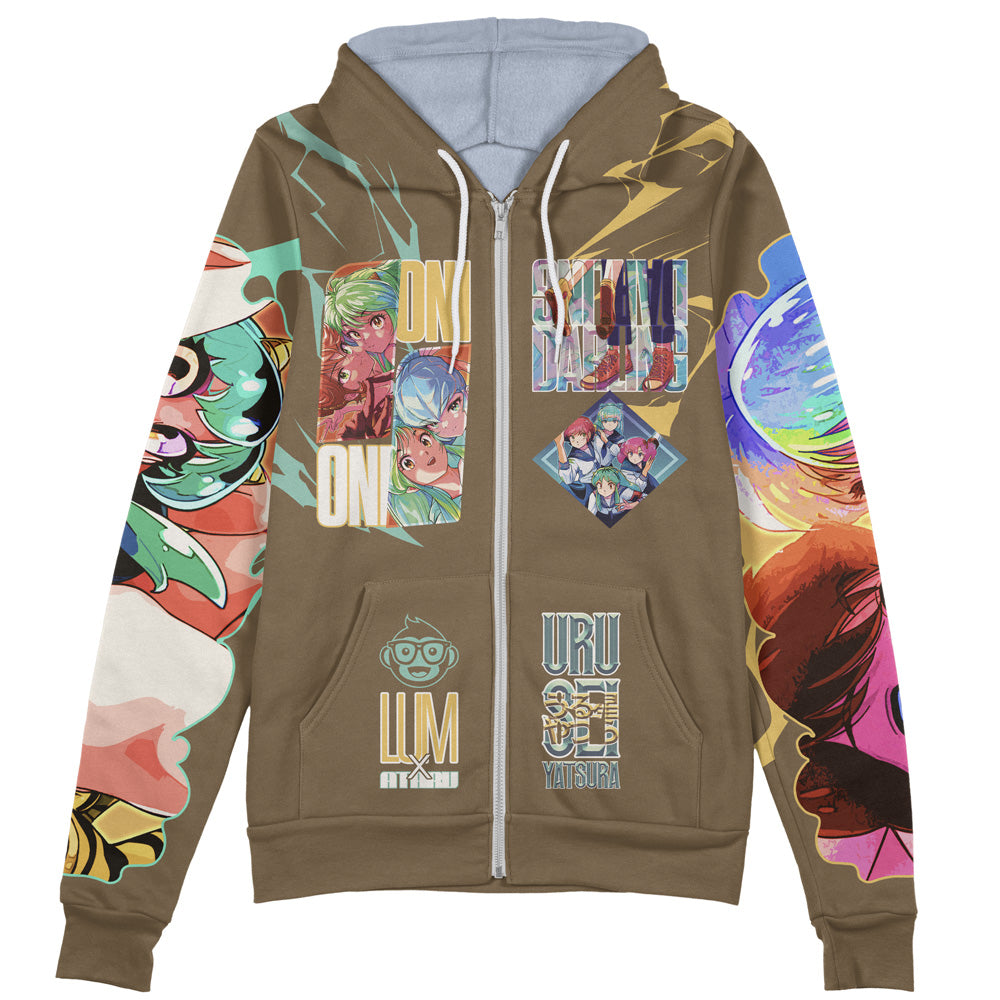 Urusei Yatsura Streetwear Zip Hoodie Jacket