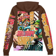 Usopp V2 One Piece" Streetwear Zip Hoodie Jacket