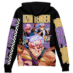 Uzui Tengen V2 Demon Slayer" Streetwear Zip Hoodie Jacket