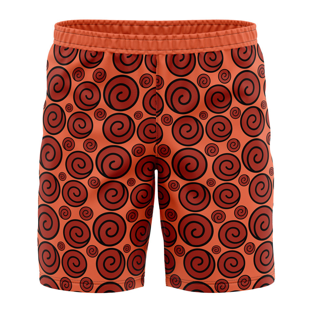 Uzumaki Clan Crest Naruto Shippuden Board" Shorts Swim Trunks