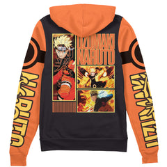 Uzumaki Naruto Naruto Shippuden Streetwear Zip Hoodie Jacket