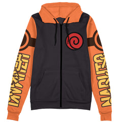 Uzumaki Shippuden Streetwear Zip Hoodie Jacket