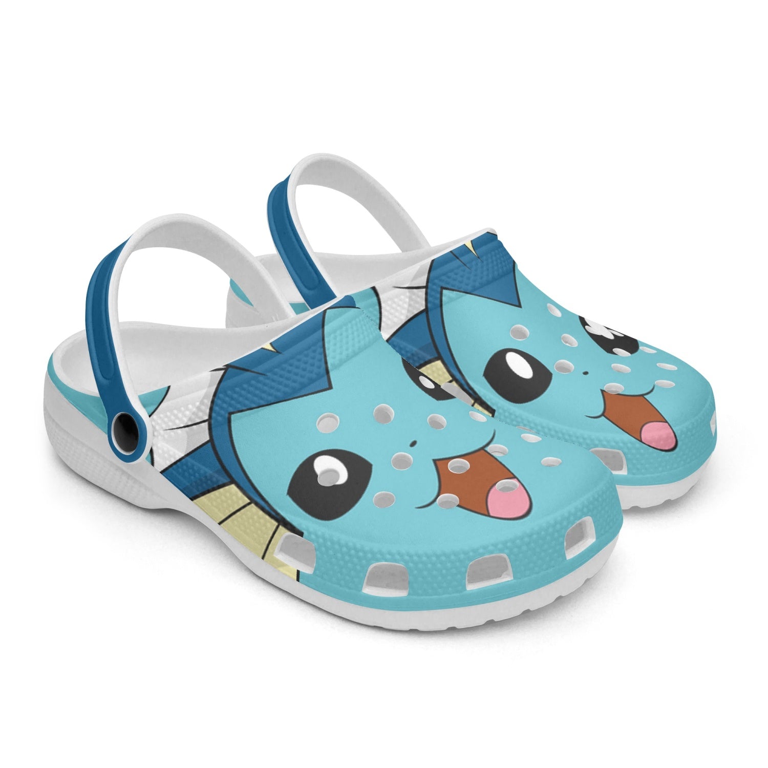 Vaporeon Pokemon Custom Clogs for Kids